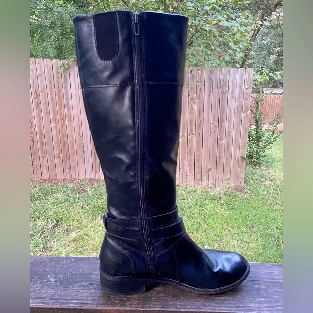 Arizona Delling Riding Boots -Elegant Black Knee-High Women's Boots